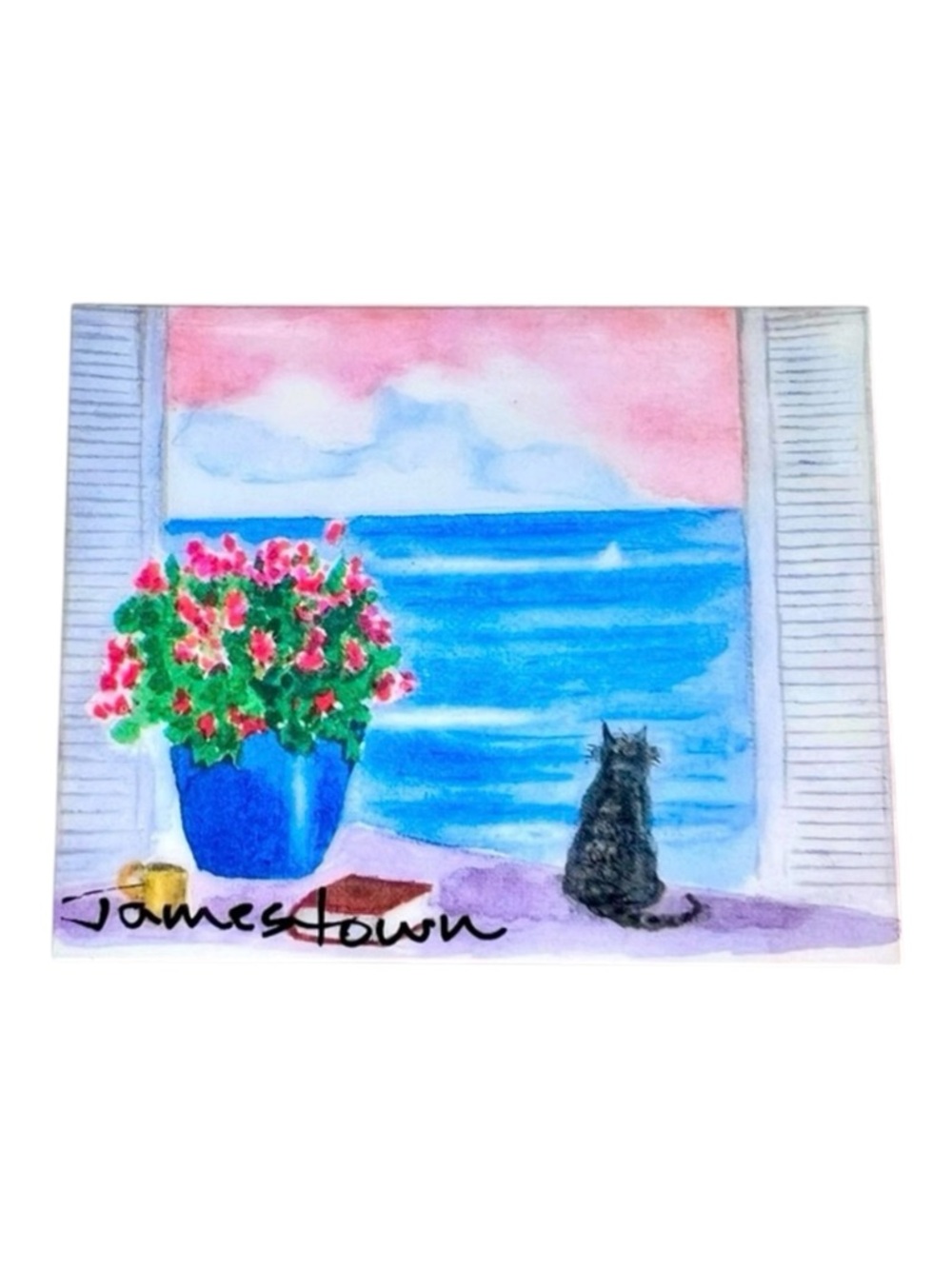JAMESTOWN RI Coastal Refrigerator Magnet Gift Nautical Landscape Collectible